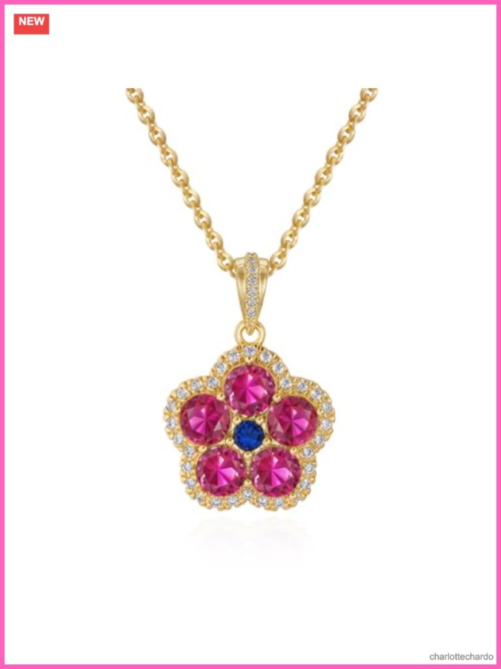 14K Gold Plated Pendant Necklace Dainty Charm Necklace for Women